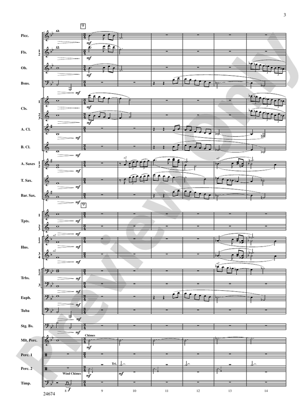Over Slope and Summit - Concert Band Conductor Score & Parts (Digital Download)