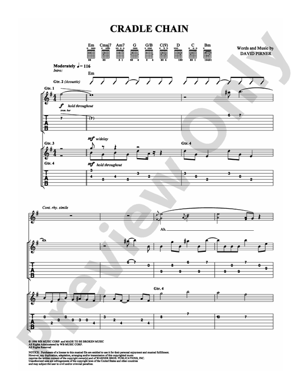 Cradle Chain - Guitar TAB (Digital Download)