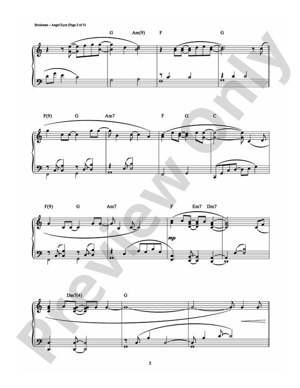 Angel Eyes - DSM-PS-0003253 - Piano (Digital Download)