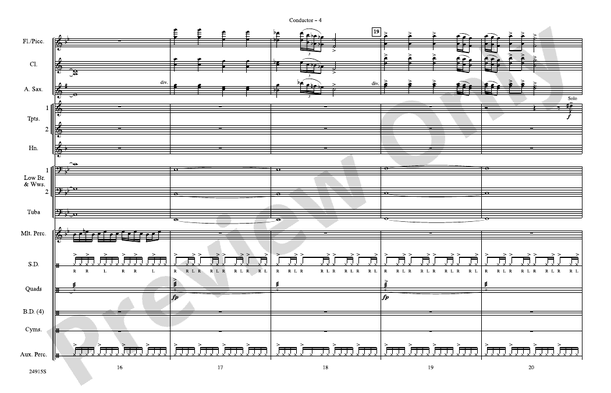 I Play Chicken with the Train – Marching Band Conductor Score & Parts (Digital Download)