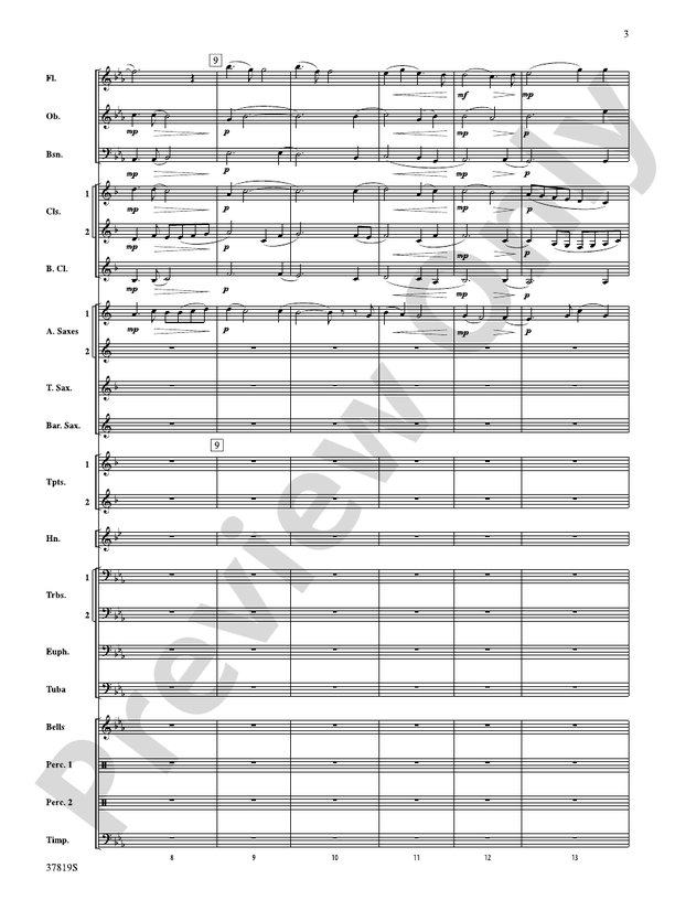 A Mother's Love - Concert Band Conductor Score & Parts (Digital Download)