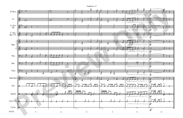 Cartoon Capers – Marching Band Conductor Score & Parts (Digital Download)