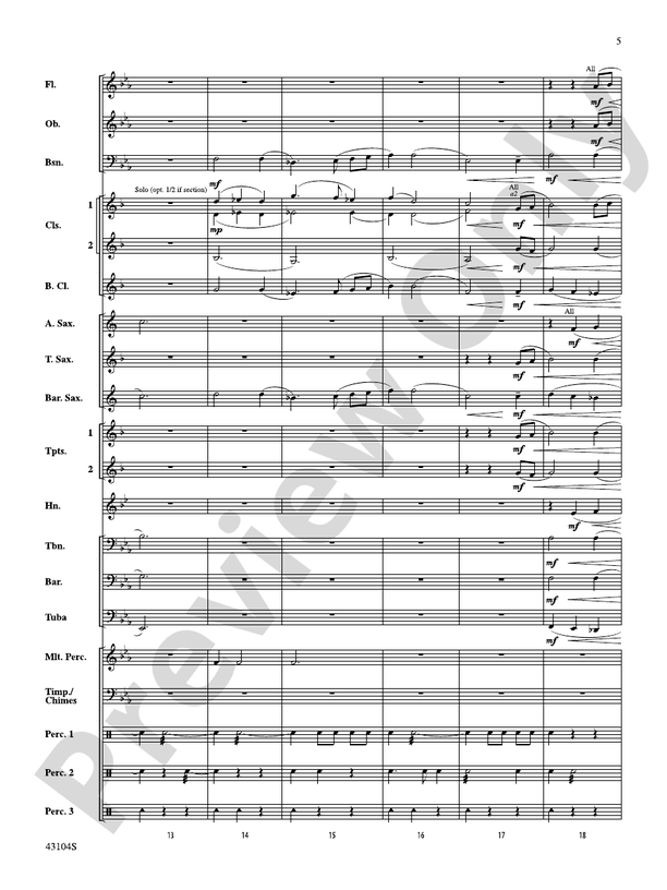 The Seventh Resolution - Concert Band Conductor Score & Parts (Digital Download)