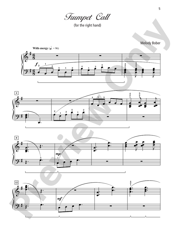 Grand One-Hand Solos for Piano, Book 5: 8 Intermediate Pieces for Right or Left Hand Alone - Piano Solo (Digital Download)