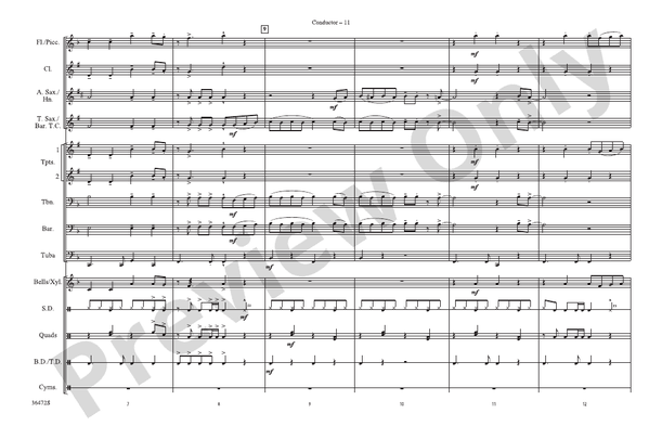 Cartoon Capers – Marching Band Conductor Score & Parts (Digital Download)