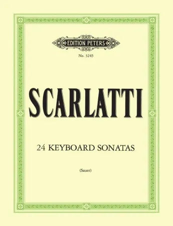 24 Sonatas In Progressive Order - Piano - Domenico Scarlatti - Peters EP3245