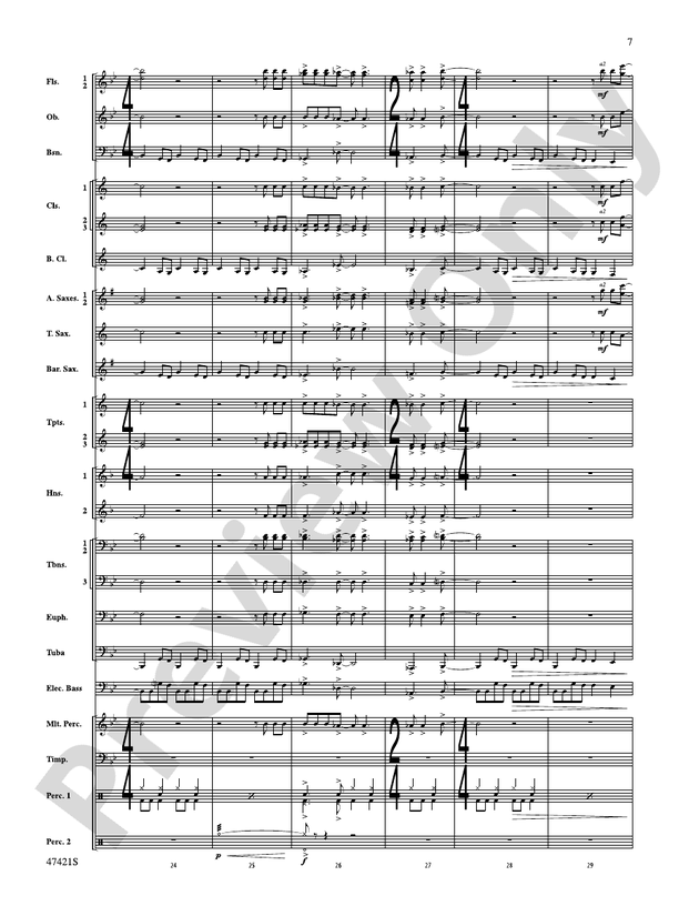Meat Loaf---The Hits - Concert Band Conductor Score & Parts (Digital Download)