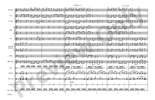 Super Bass – Marching Band Conductor Score & Parts (Digital Download)