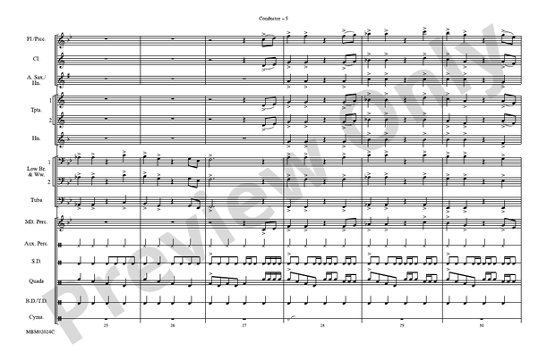 Na Na Hey Hey Kiss Him Goodbye (Arr. Doug Adams) – Marching Band Conductor Score & Parts (Digital Download)