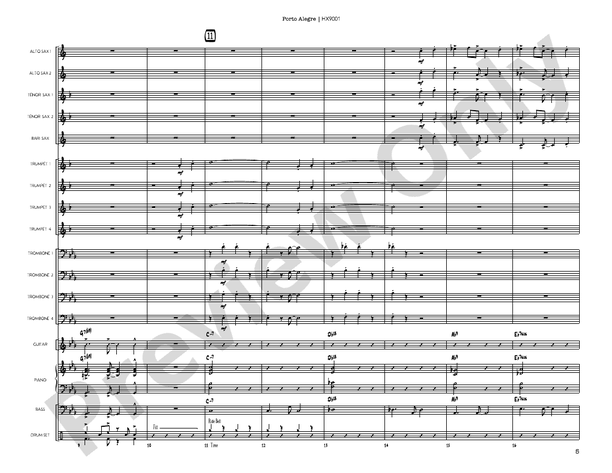 Porto Alegre – Jazz Ensemble Conductor Score & Parts (Digital Download)