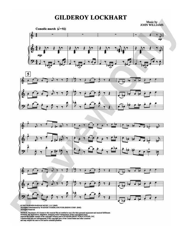 Gilderoy Lockhart (from Harry Potter and the Chamber of Secrets) - DSM-PS-0003649 - Piano Digital Download)