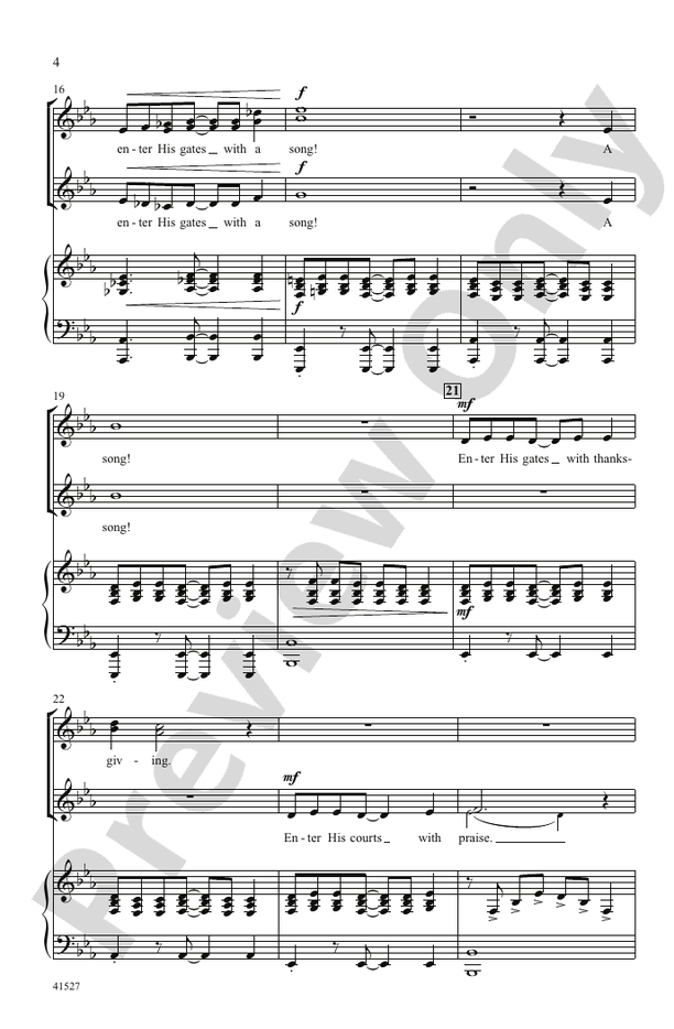A Psalm - SSA Choral Octavo (Digital Download)