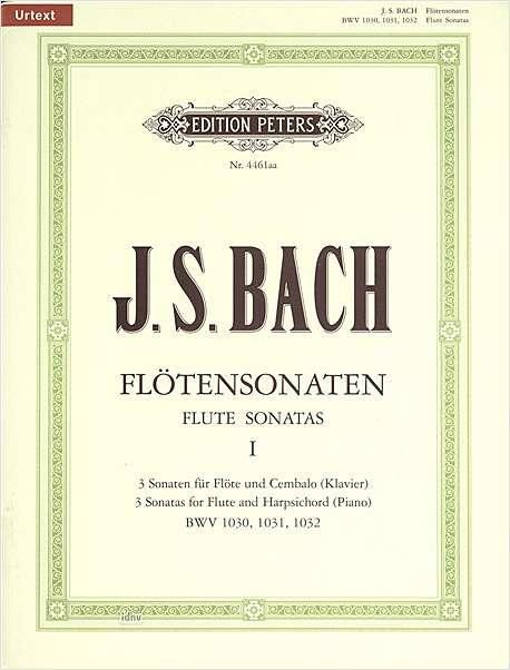 SONATAS VOL1 B MIN FLUTE BOOK/CD - BACH - EDITION PETERS