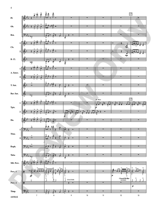 Travelin' Music - Concert Band Conductor Score & Parts (Digital Download)