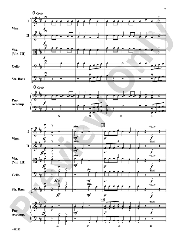 Ninja - String Orchestra Conductor Score & Parts (Digital Download)