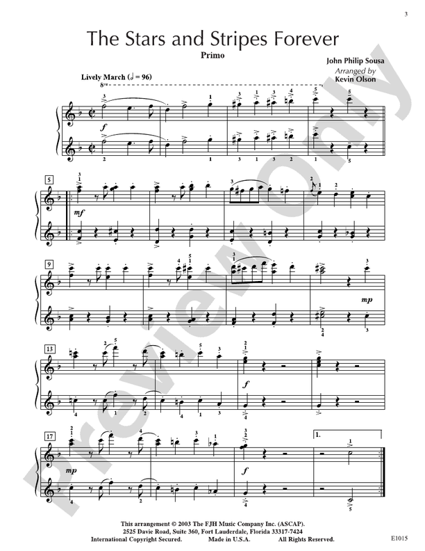 The Stars and Stripes Forever - DSM-DE1015 - Piano (Digital Download)