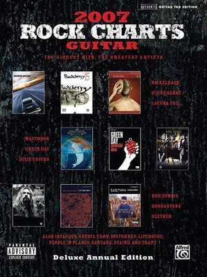 Rock Charts Guitar 2007: Deluxe Annual Edition - Rock Charts Guitar - Guitar Alfred Music Guitar TAB