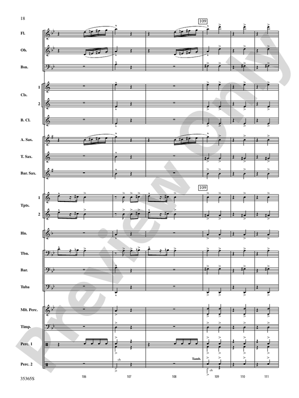 Ritual Fire Dance (From El Amor Brujo) - Concert Band Conductor Score & Parts (Digital Download)