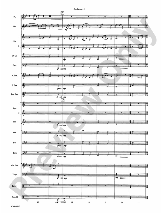 When Summer Takes Flight - Concert Band Conductor Score & Parts (Digital Download)