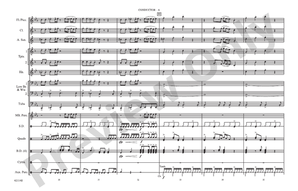 Love Rollercoaster – Marching Band Conductor Score & Parts (Digital Download)