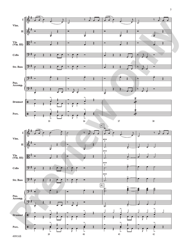 A Taylor Swift Duo - String Orchestra Conductor Score & Parts (Digital Download)