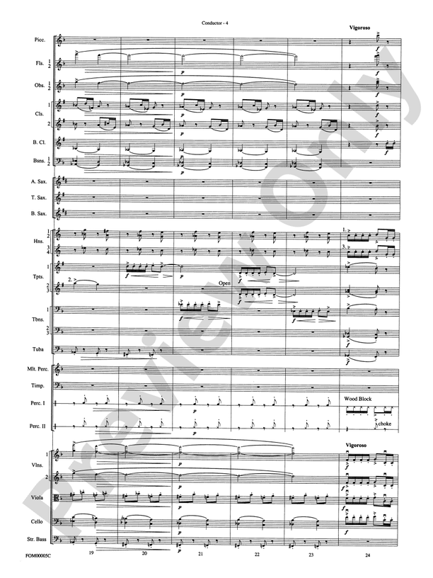 An American in Paris Suite – Full Orchestra Conductor Score & Parts (Digital Download)