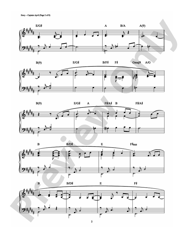 Captain April - Piano (Digital Download)