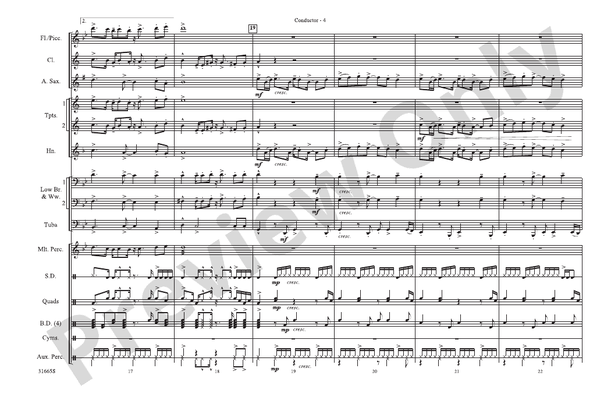 Friday Night Express – Marching Band Conductor Score & Parts (Digital Download)