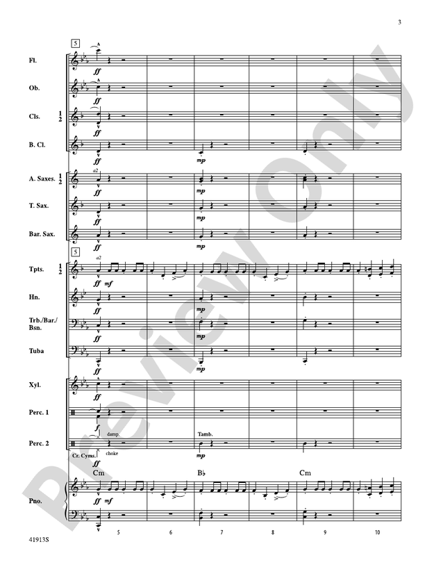 Variants on a Sea Shanty - Concert Band Conductor Score & Parts (Digital Download)
