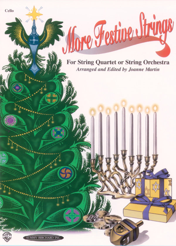 More Festive Strings for String Quartet or String Orch Cello - Martin Joanne Alfred 0997