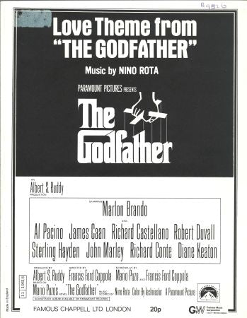 Speak Softly Love (Love Theme from 'The Godfather') - 36309 - Piano Solo (Digital Download)
