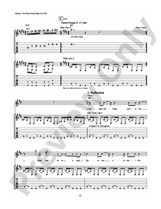 The Glass Prison - Guitar TAB (Digital Download)