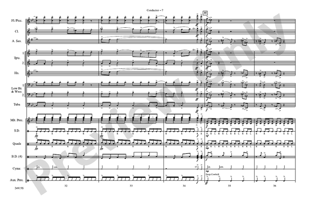 I Play Chicken with the Train – Marching Band Conductor Score & Parts (Digital Download)