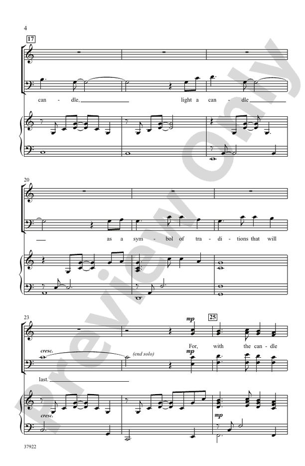 Light a Candle - Andy Beck – SATB Choral Octavo (Digital Download)