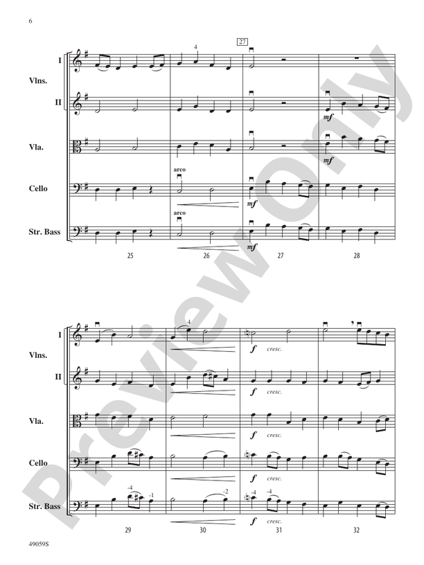 Sinfonietta for Strings - String Orchestra Conductor Score & Parts (Digital Download)