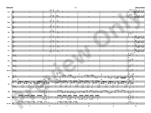 Absoludicrous - Jazz Ensemble Conductor Score & Parts(Digital Download)