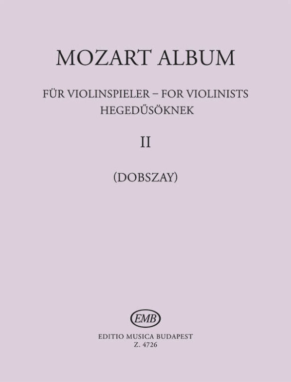 Mozart - Album for Violinists Volume 2 - Violin Duets EMB Z4726