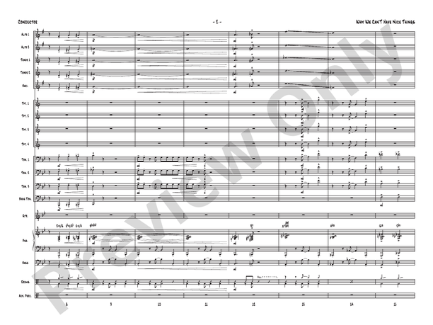 Why We Can't Have Nice Things (Gordon Goodwin Series) - Jazz Ensemble Conductor Score & Parts (Digital Download)