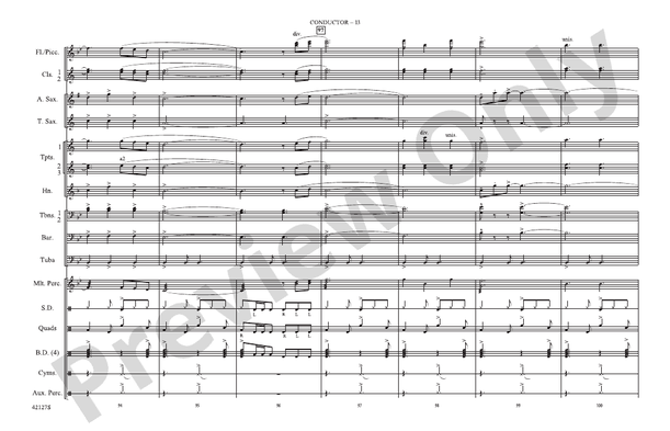 Carry On – Marching Band Conductor Score & Parts (Digital Download)