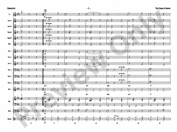 The Kings of Swing (We Three Kings) - Jazz Ensemble Conductor Score & Parts (Digital Download)