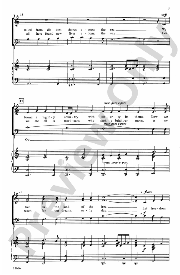 Let Freedom Ring! – 3-Part Mixed Choral Octavo (Digital Download)
