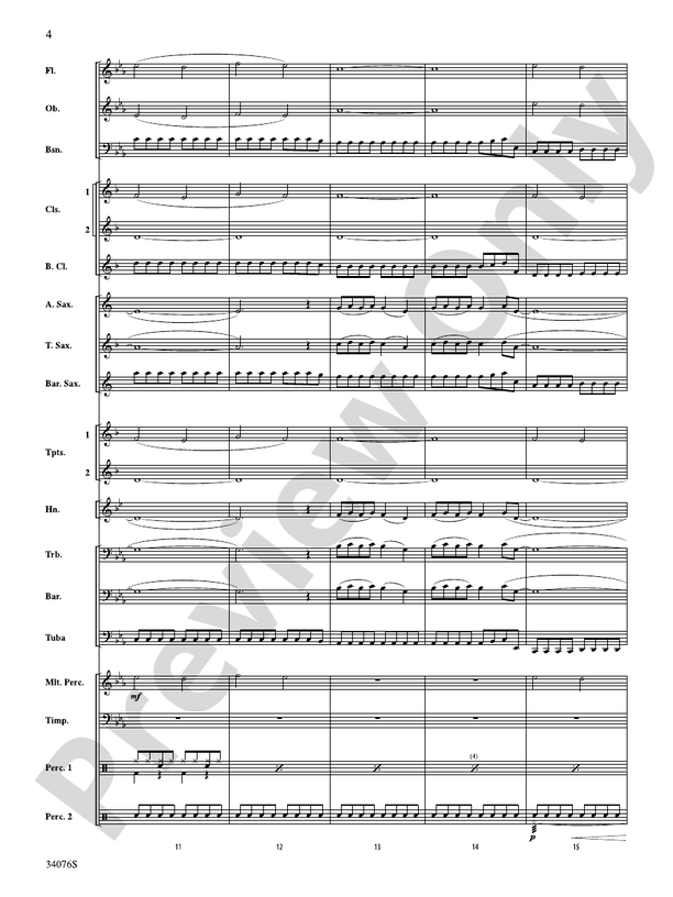 Need You Now - Concert Band Conductor Score & Parts (Digital Download)
