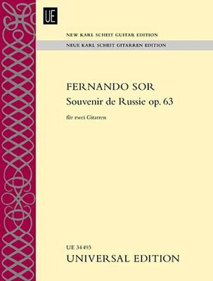 Souvenir de Russie Op. 63 - for Two Guitars - Fernando Sor - Classical Guitar Universal Edition Guitar Duet