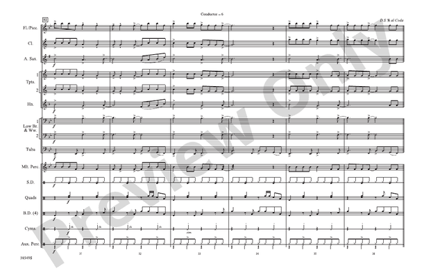 Cheeseburger in Paradise – Marching Band Conductor Score & Parts (Digital Download)