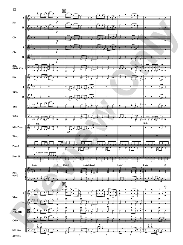 Treasure - Full Orchestra Conductor Score & Parts (Digital Download)
