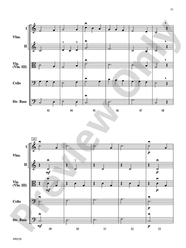 Petite Suite Francaise - String Orchestra Conductor Score & Parts (Digital Download)