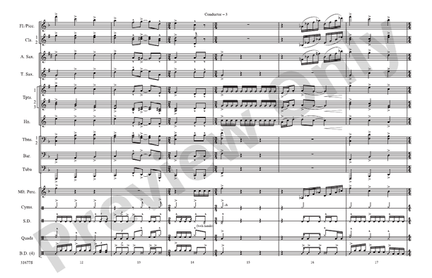 The Cowboys – Marching Band Conductor Score & Parts (Digital Download)