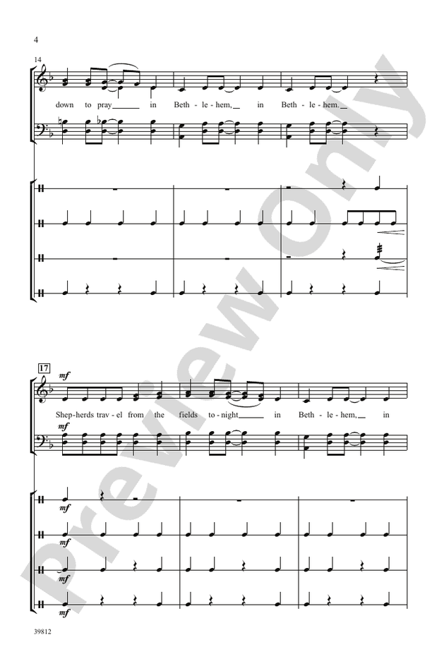 In Bethlehem – SATB, a cappella Choral Octavo (Digital Download)