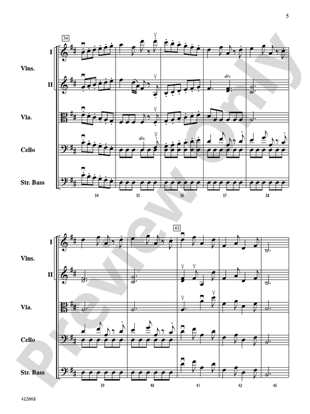 Adagio and Presto – String Orchestra Conductor Score & Parts (Digital Download)