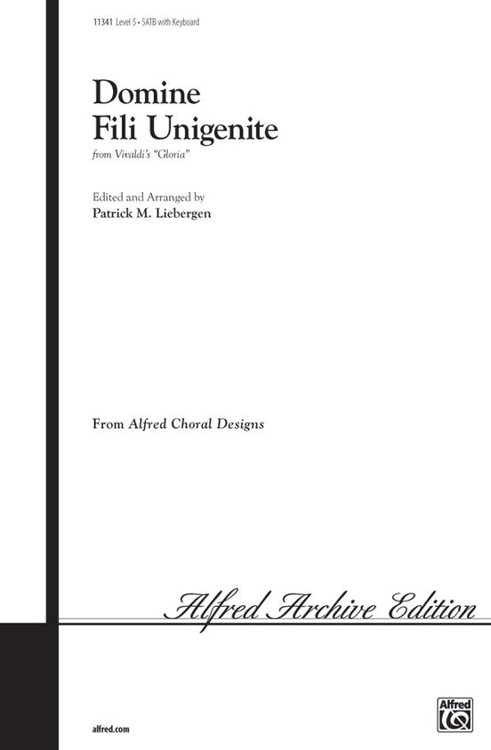 Domine Fili Unigenite (from Gloria) – SATB Choral Octavo (Digital Download)